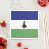 Lesotho-Flagge Serviette (Beispiel)