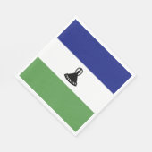 Lesotho-Flagge Serviette (Ecke)