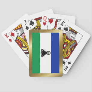 Lesotho-Flagge Spielkarten
