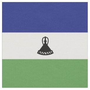 Lesotho-Flagge Stoff