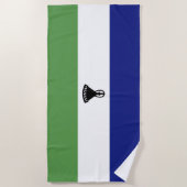 Lesotho-Flagge Strandtuch (Vorderseite)