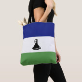 Lesotho-Flagge Tasche (Von Nahem)