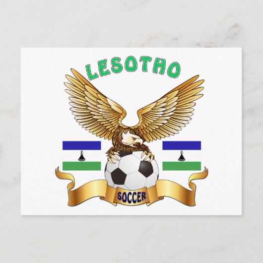 Lesotho Football Designs Postkarte (Vorderseite)