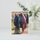 Lesotho - Frauen in Basotho - Postkarte (Stehend Vorderseite)