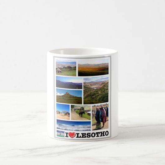 Lesotho - I Liebe - Kaffeetasse (Mittel)