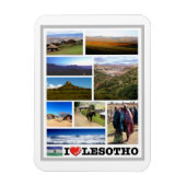 Lesotho - I Liebe - Magnet (Vertikal)