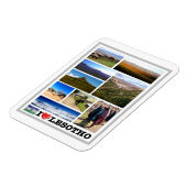 Lesotho - I Liebe - Magnet (Linke Seite)