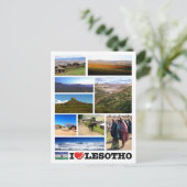Lesotho - I Liebe - Postkarte (Stehend Vorderseite)