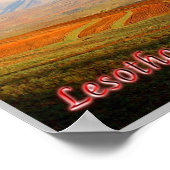 Lesotho - Landschaft - Poster (Ecke)