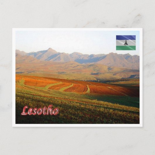 Lesotho - Landschaft - Postkarte (Vorderseite)