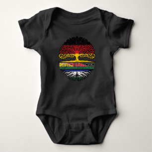 Lesotho Lesothisch Deutsch Deutschland Baum Wurzel Baby Strampler