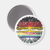 Lesotho Lesothisch Deutsch Deutschland Baum Wurzel Magnet (Vorderseite/Rückseite)