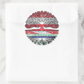 Lesotho Lesothisch Österreichisch Baum Runder Aufkleber (Tasche)