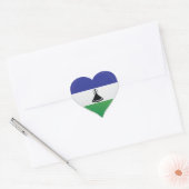 Lesotho Liebe Flaggenaufkleber Herz-Aufkleber (Umschlag)