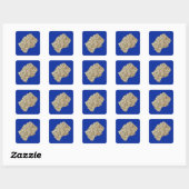 Lesotho Map Sticker (Blatt)