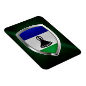 Lesotho Metallic Emblem Magnet (Rechte Seite)