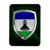 Lesotho Metallic Emblem Magnet (Vertikal)