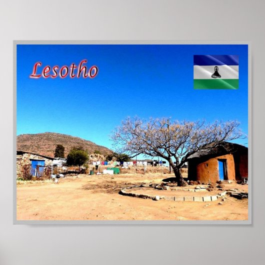Lesotho - Panorama - Poster (Vorne)