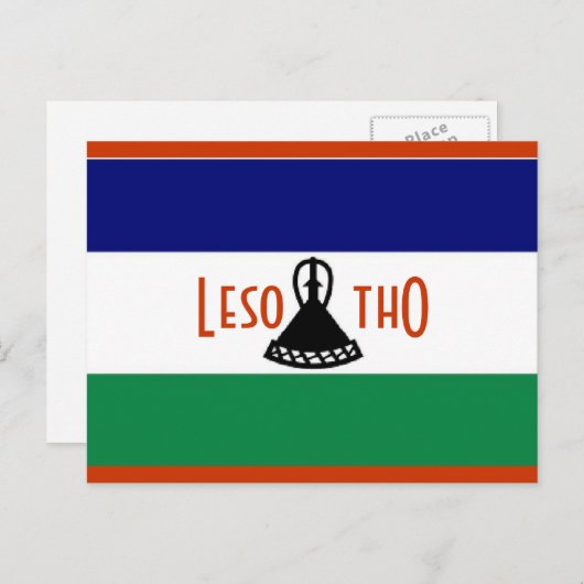 Lesotho Postkarte (Vorne/Hinten)