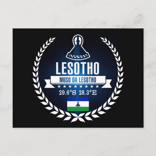 Lesotho Postkarte (Vorderseite)