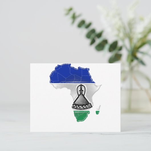 Lesotho Postkarte (Stehend Vorderseite)