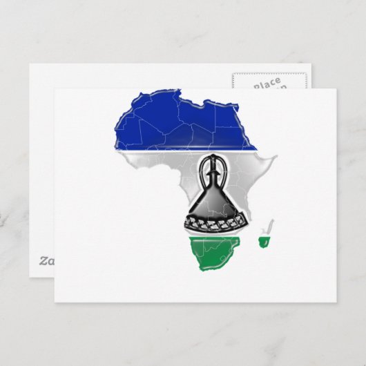 Lesotho Postkarte (Vorne/Hinten)