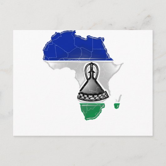Lesotho Postkarte (Vorderseite)