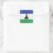 Lesotho Quadratischer Aufkleber (Tasche)