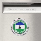 Lesotho Round Emblem Magnet (In Situ (Geschirrspüler))