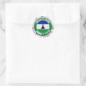 Lesotho Round Emblem Runder Aufkleber (Tasche)