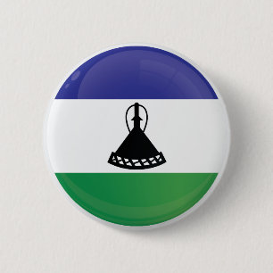 Lesotho Round Icon Flag Button