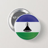 Lesotho Round Icon Flag Button (Vorne & Hinten)