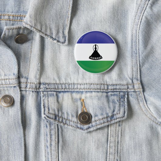 Lesotho Round Icon Flag Button (Beispiel)