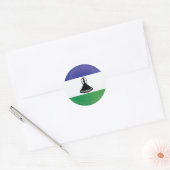 Lesotho Round Icon Flag Runder Aufkleber (Umschlag)