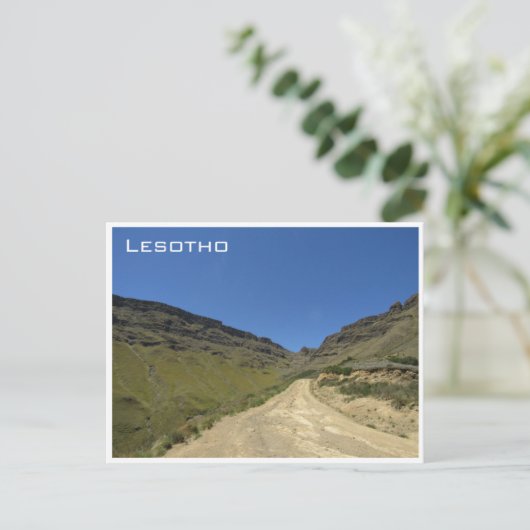 Lesotho Sani Pass Postkarte (Stehend Vorderseite)