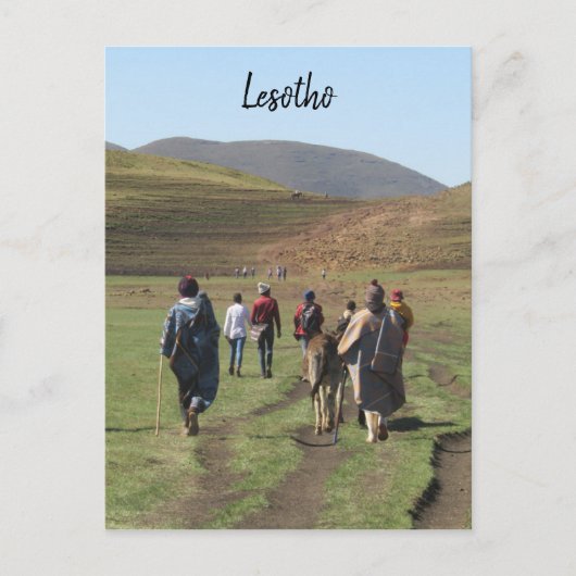 Lesotho shepherds postkarte (Vorderseite)