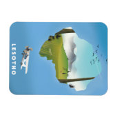 Lesotho Südafrika Skipposter Magnet (Horizontal)