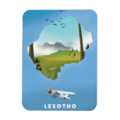 Lesotho Südafrika Skipposter Magnet (Vertikal)