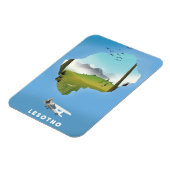 Lesotho Südafrika Skipposter Magnet (Linke Seite)