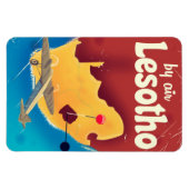 Lesotho Vintage Reiseplakat Magnet (Horizontal)