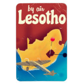 Lesotho Vintage Reiseplakat Magnet (Vertikal)