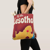 Lesotho Vintage Reiseplakat Tasche (Von Nahem)