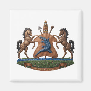 Lesotho Wappen Arme Flagge Land Symbol Heraldik Em Magnet