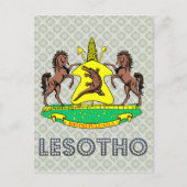 Lesotho-Wappen Postkarte (Vorderseite)