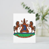 Lesotho-Wappen Postkarte (Stehend Vorderseite)