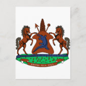 Lesotho-Wappen Postkarte (Vorderseite)