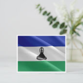 Lesotho - Waving Flag - Postkarte (Stehend Vorderseite)