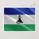 Lesotho - Waving Flag - Postkarte (Vorderseite)
