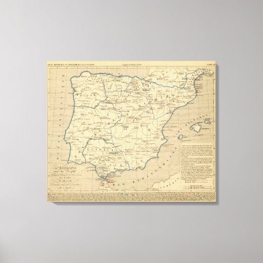 L'Espagne 585 a 756 Leinwanddruck (Vorderseite)