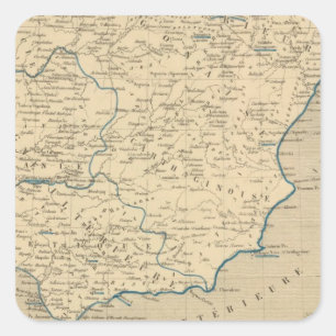 L'Espagne sous les Romains 409 ans apres JC Quadratischer Aufkleber